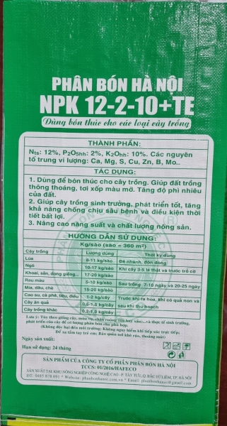 Phân bón NPK - HAFECO - Công Ty Cổ Phần Phân Bón Hà Nội